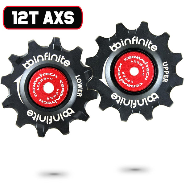 Sram AXS 12spd 12T Ceramitech Road Bike Pulleys (Set of 2)